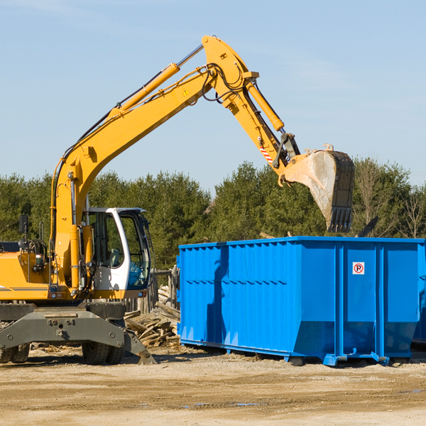 are there any restrictions on where a residential dumpster can be placed in Gilbert